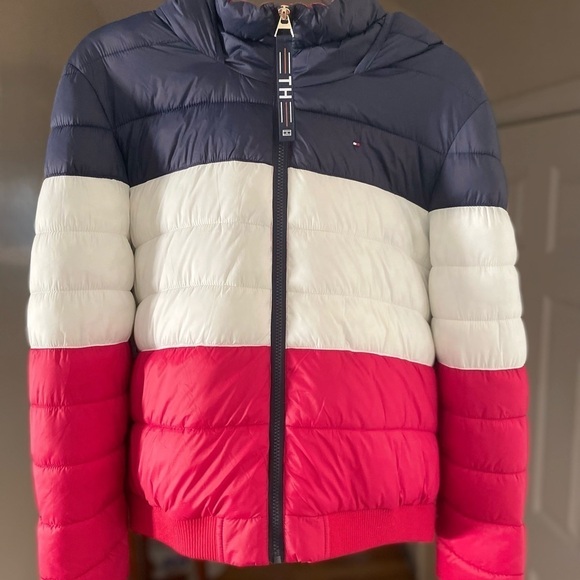 Tommy Hilfiger Stripe Women’s Coat - Picture 3 of 6